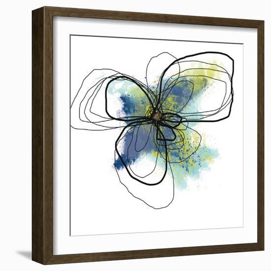 Azure Petals Two-Jan Weiss-Framed Art Print