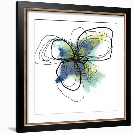 Azure Petals Two-Jan Weiss-Framed Art Print