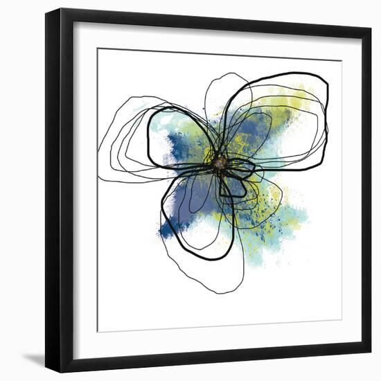 Azure Petals Two-Jan Weiss-Framed Art Print