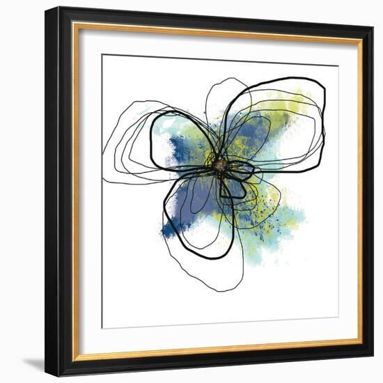 Azure Petals Two-Jan Weiss-Framed Art Print