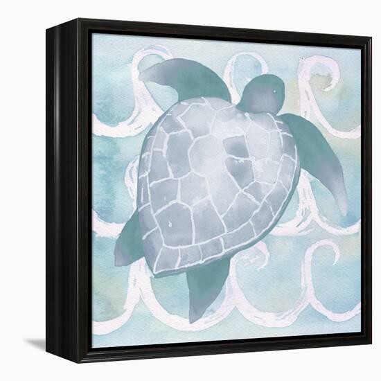 Azure Sea Creatures II-Elizabeth Medley-Framed Stretched Canvas