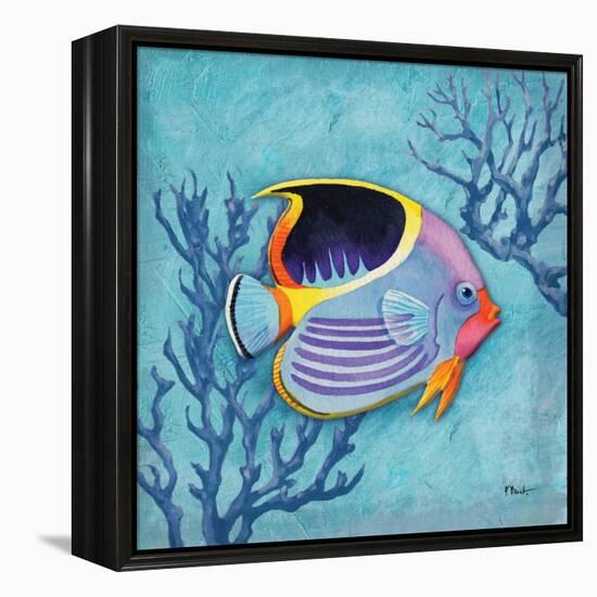 Azure Tropical Fish I-Paul Brent-Framed Stretched Canvas