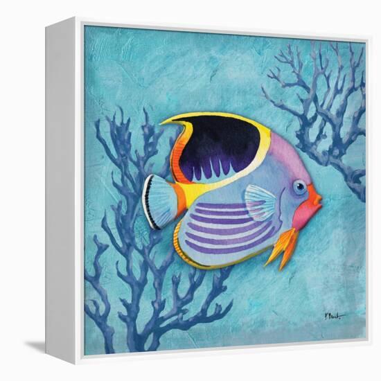 Azure Tropical Fish I-Paul Brent-Framed Stretched Canvas