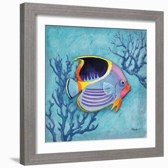 Azure Tropical Fish I-Paul Brent-Framed Art Print