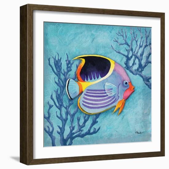 Azure Tropical Fish I-Paul Brent-Framed Art Print