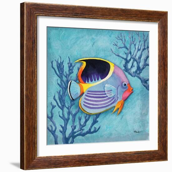 Azure Tropical Fish I-Paul Brent-Framed Art Print