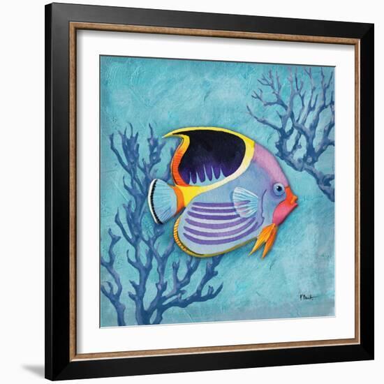 Azure Tropical Fish I-Paul Brent-Framed Art Print