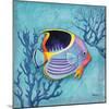 Azure Tropical Fish I-Paul Brent-Mounted Art Print