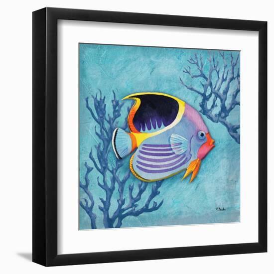 Azure Tropical Fish I-Paul Brent-Framed Art Print