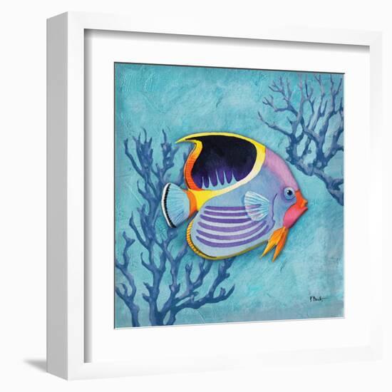 Azure Tropical Fish I-Paul Brent-Framed Art Print