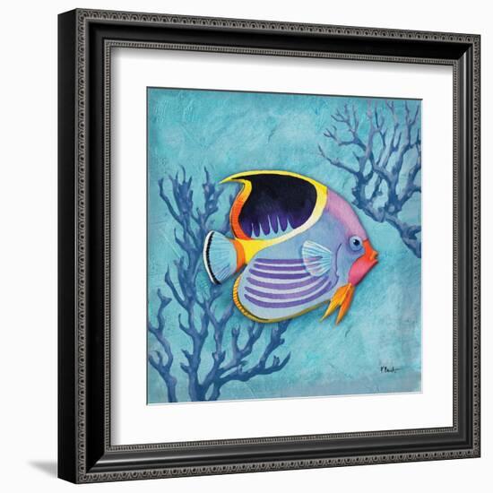 Azure Tropical Fish I-Paul Brent-Framed Art Print