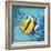 Azure Tropical Fish II-Paul Brent-Framed Premium Giclee Print