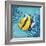 Azure Tropical Fish II-Paul Brent-Framed Art Print