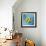 Azure Tropical Fish II-Paul Brent-Framed Art Print displayed on a wall