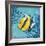 Azure Tropical Fish II-Paul Brent-Framed Art Print