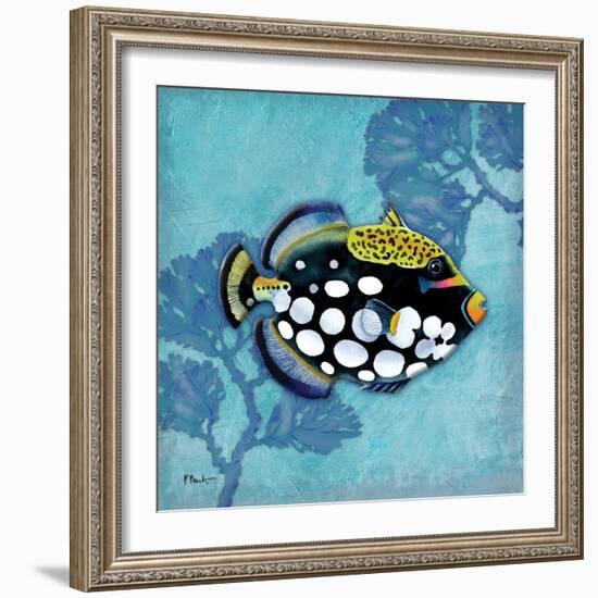 Azure Tropical Fish III-Paul Brent-Framed Art Print