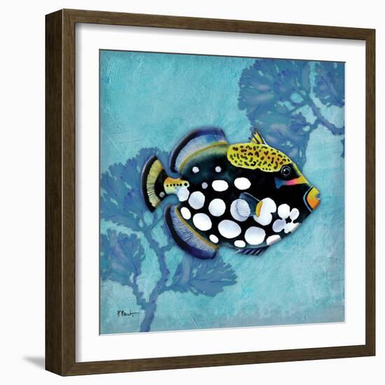 Azure Tropical Fish III-Paul Brent-Framed Art Print