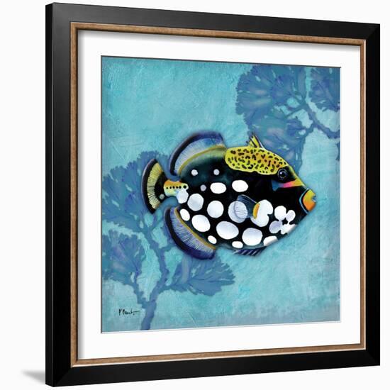 Azure Tropical Fish III-Paul Brent-Framed Art Print