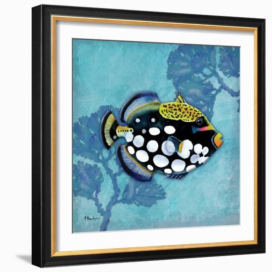 Azure Tropical Fish III-Paul Brent-Framed Art Print