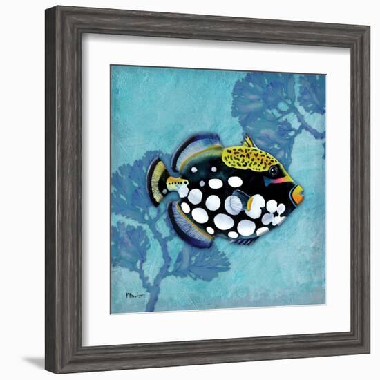 Azure Tropical Fish III-Paul Brent-Framed Art Print