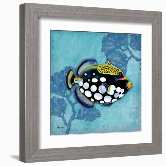 Azure Tropical Fish III-Paul Brent-Framed Art Print