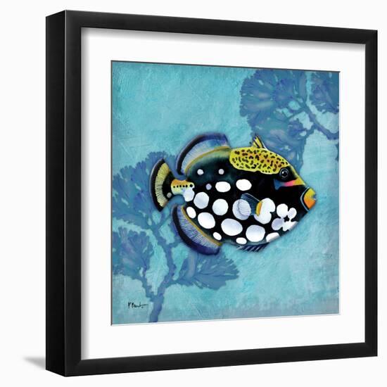 Azure Tropical Fish III-Paul Brent-Framed Art Print