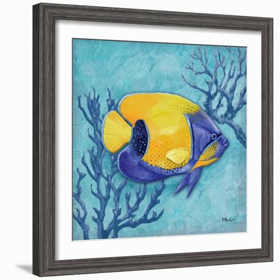 Azure Tropical Fish V-Paul Brent-Framed Art Print