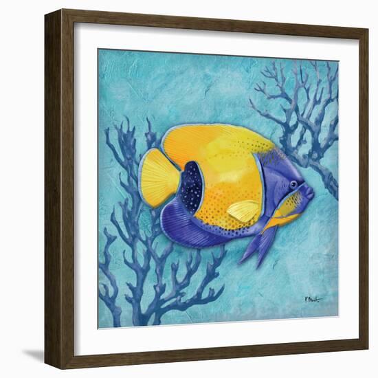 Azure Tropical Fish V-Paul Brent-Framed Art Print