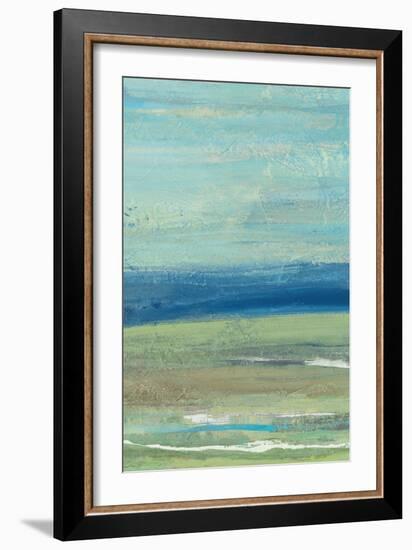 Azure Wave Panel II-Albena Hristova-Framed Art Print