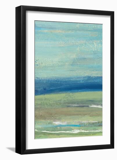 Azure Wave Panel II-Albena Hristova-Framed Art Print