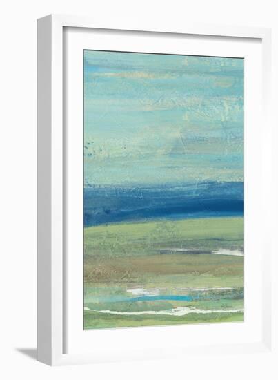 Azure Wave Panel II-Albena Hristova-Framed Art Print