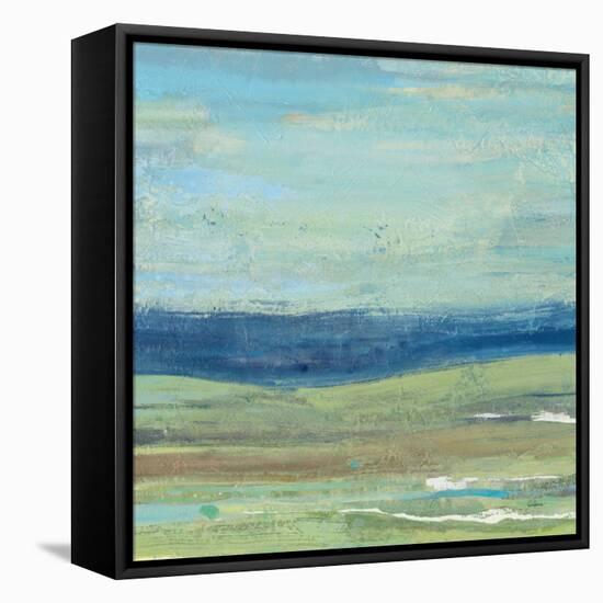 Azure Wave-Albena Hristova-Framed Stretched Canvas