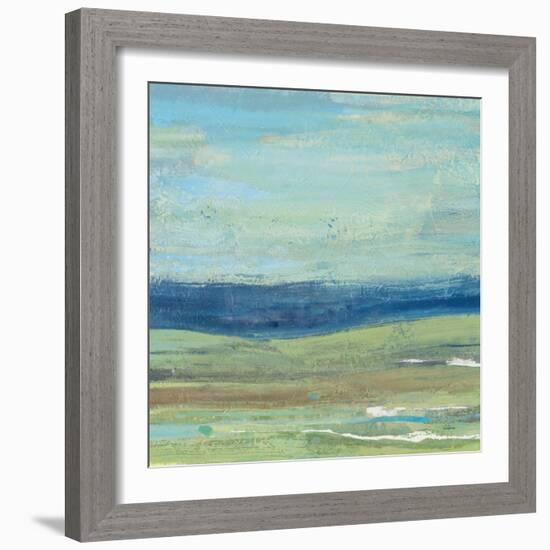 Azure Wave-Albena Hristova-Framed Art Print