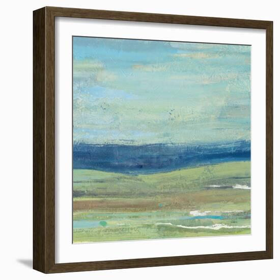 Azure Wave-Albena Hristova-Framed Art Print