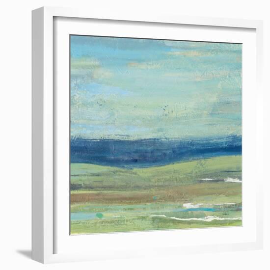 Azure Wave-Albena Hristova-Framed Art Print