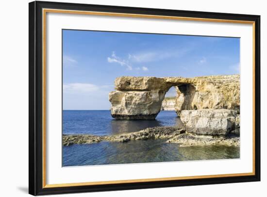 Azure Window, a Natural Arch at the Coast of Gozo, Malta-Martin Zwick-Framed Photographic Print