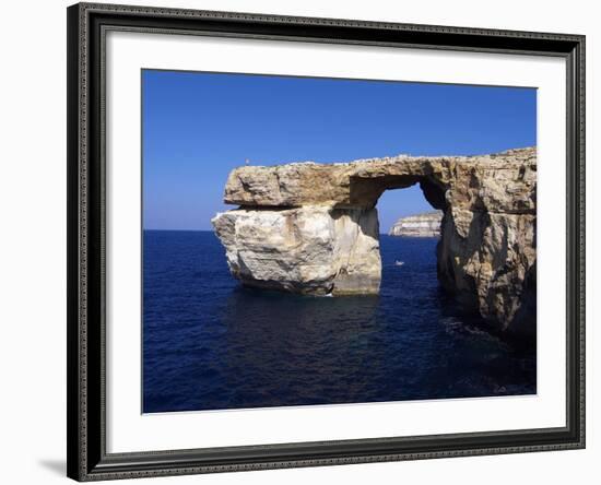 Azure Window, Dwejra Bay, Gozo, Malta, Mediterranean, Europe-Hans Peter Merten-Framed Photographic Print