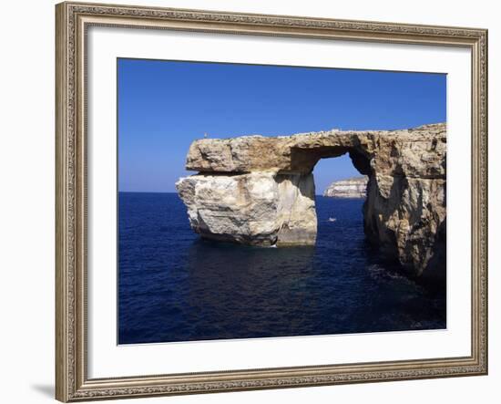 Azure Window, Dwejra Bay, Gozo, Malta, Mediterranean, Europe-Hans Peter Merten-Framed Photographic Print