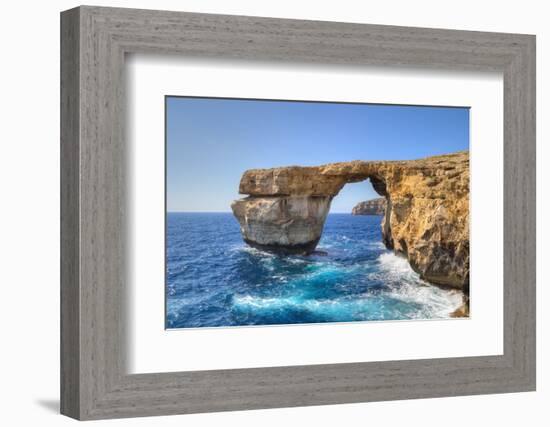 Azure Window, Famous Stone Arch on Gozo Island, Malta.-RobWilson-Framed Photographic Print