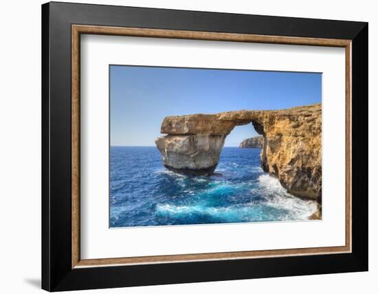 Azure Window, Famous Stone Arch on Gozo Island, Malta.-RobWilson-Framed Photographic Print
