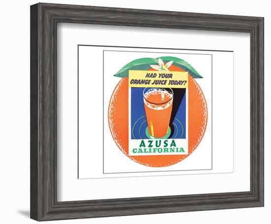 Azusa, Callifornia-null-Framed Premium Giclee Print