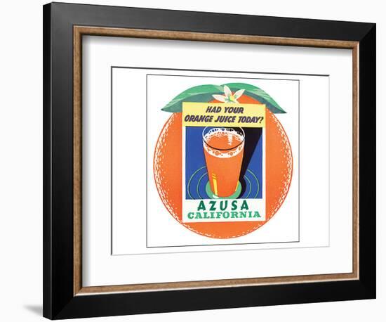 Azusa, Callifornia-null-Framed Premium Giclee Print