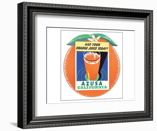 Azusa, Callifornia-null-Framed Premium Giclee Print