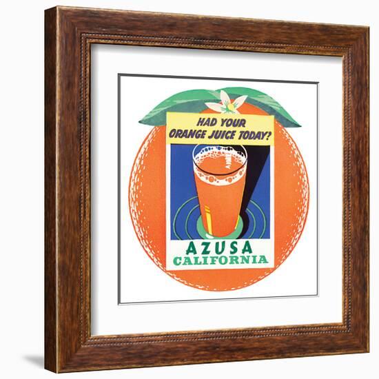 Azusa, Callifornia-null-Framed Art Print