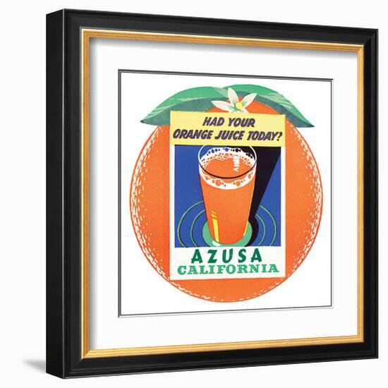 Azusa, Callifornia-null-Framed Art Print