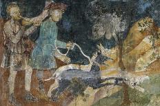 Hunting Scenes, 1292-Azzo of Masetto-Framed Premier Image Canvas