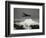 B-17 "Flying Fortess" Bomber over Mt. Rainier, 1938-null-Framed Giclee Print