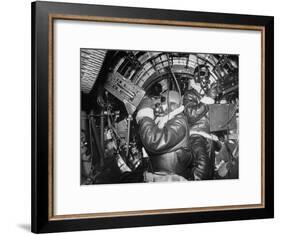 B-17 Flying Fortress Bomber During Bombing Raid Launched by US 8th Bomber Command from England-Margaret Bourke-White-Framed Photographic Print