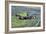 B-24 Liberator Flying over Mt. Lassen, California-Stocktrek Images-Framed Photographic Print