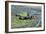 B-24 Liberator Flying over Mt. Lassen, California-Stocktrek Images-Framed Photographic Print